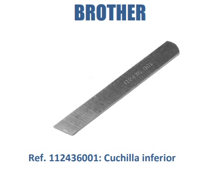 CUCHILLA INFERIOR REMALLADORA BROTHER INDUSTRIAL